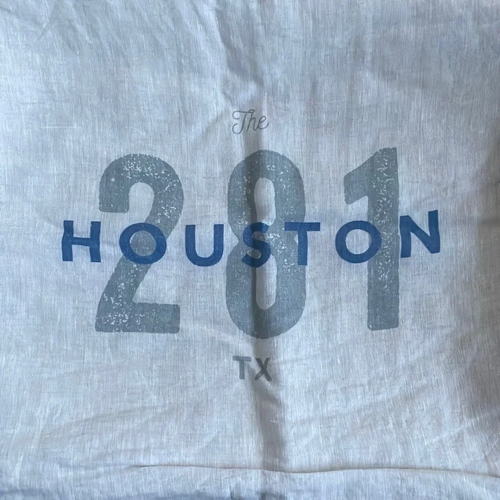 West Elm Houston Area Code Pillow Cover